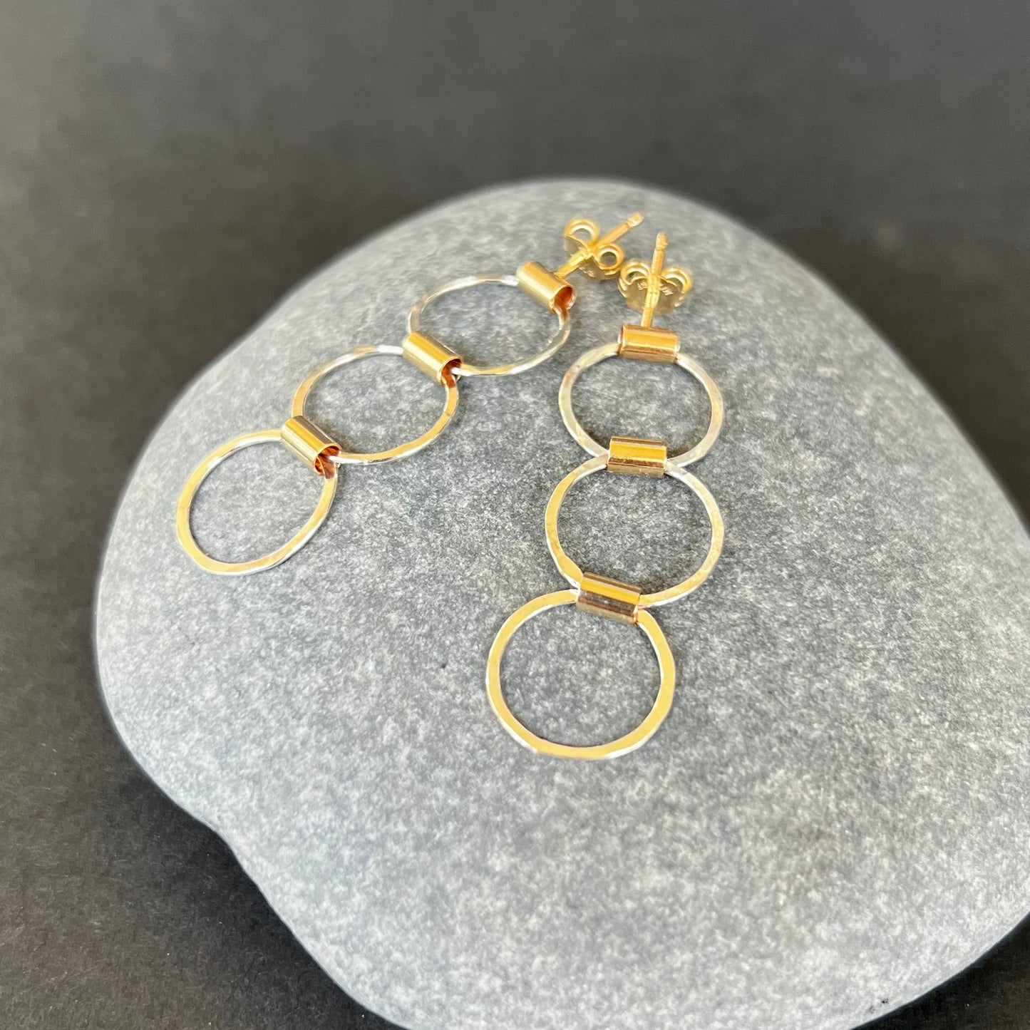triple hoop tube link studs