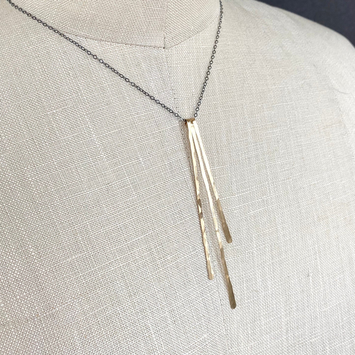 long dripping necklace