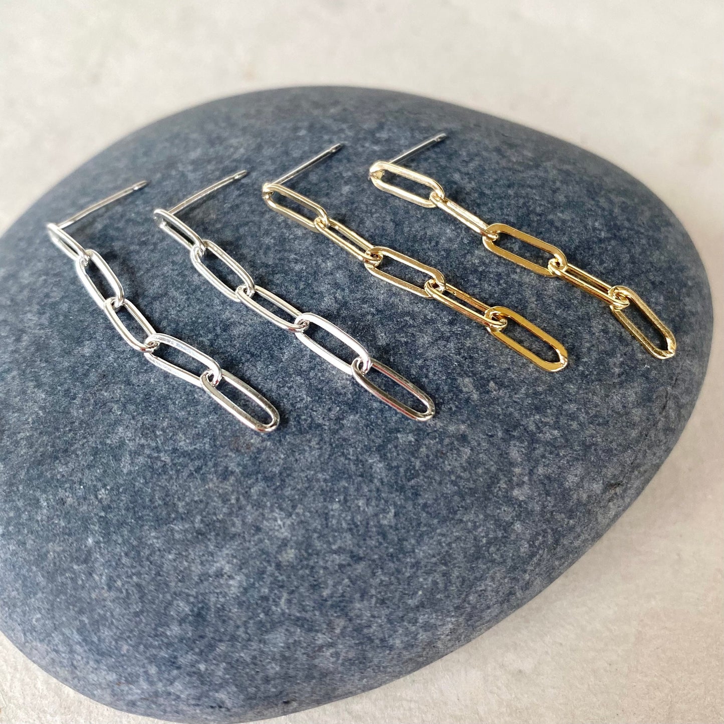 paperclip chain studs