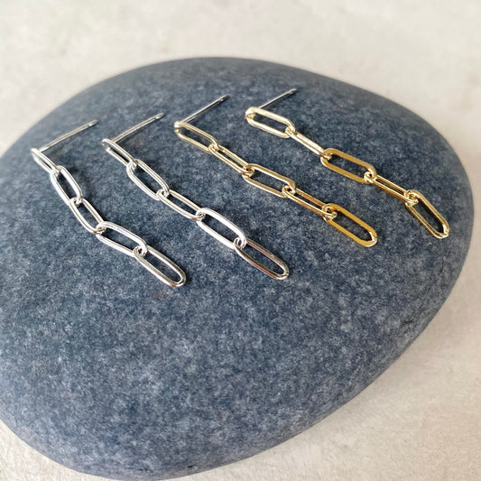 paperclip chain studs