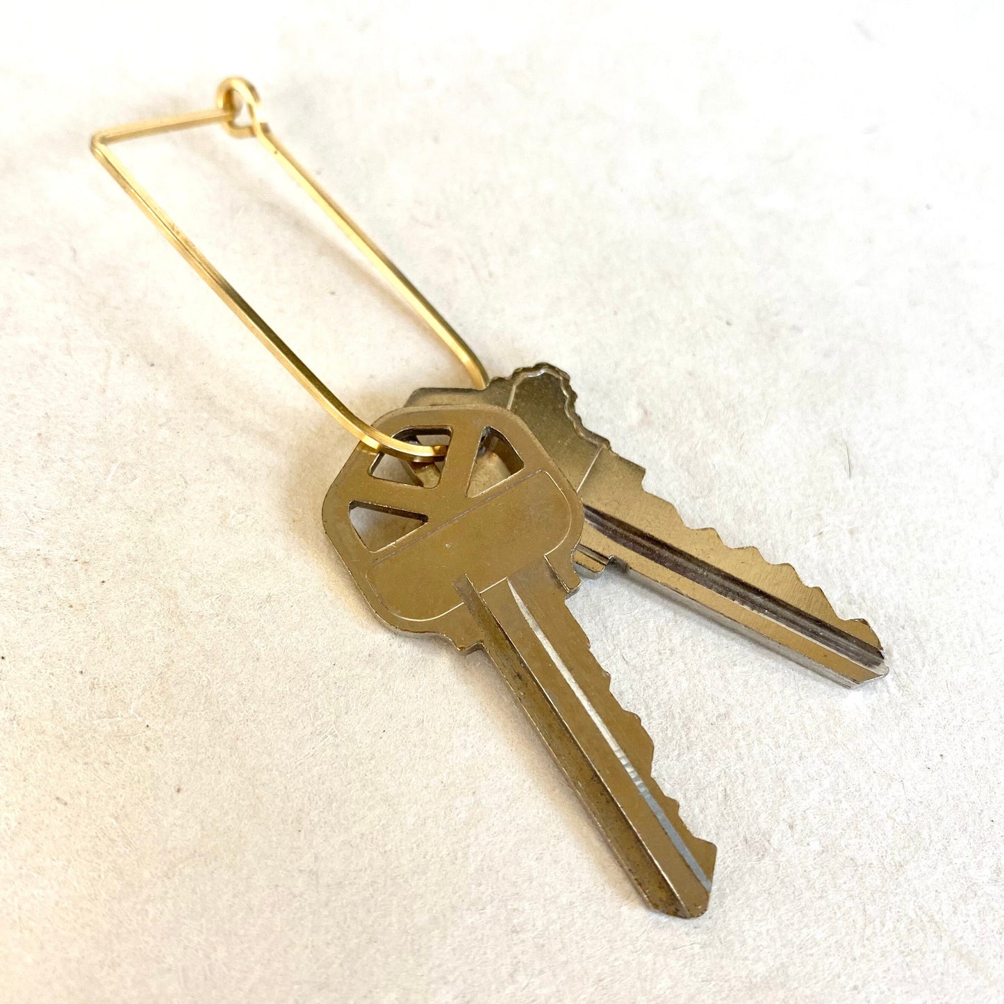 personalized brass keychain