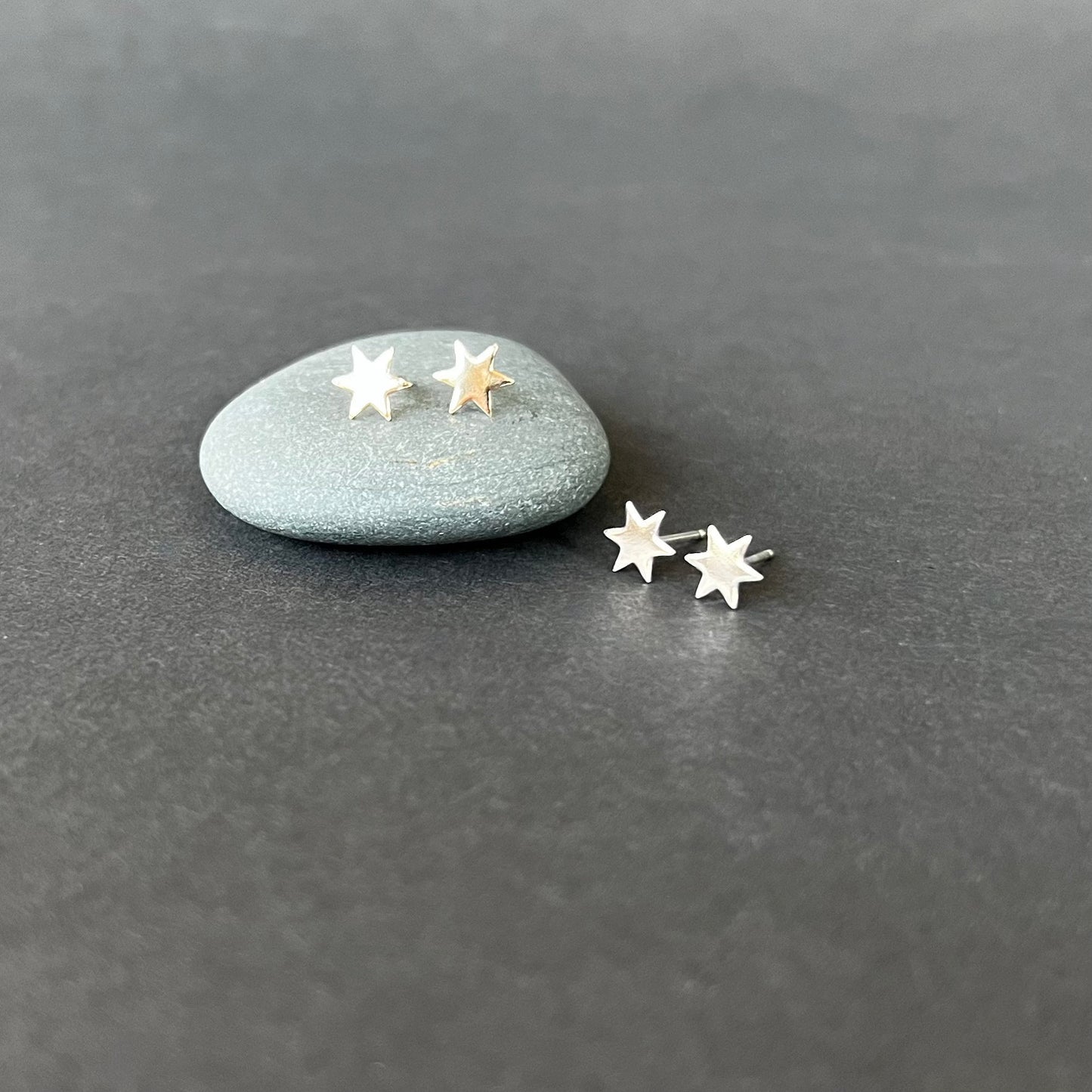 Chicago flag star earrings