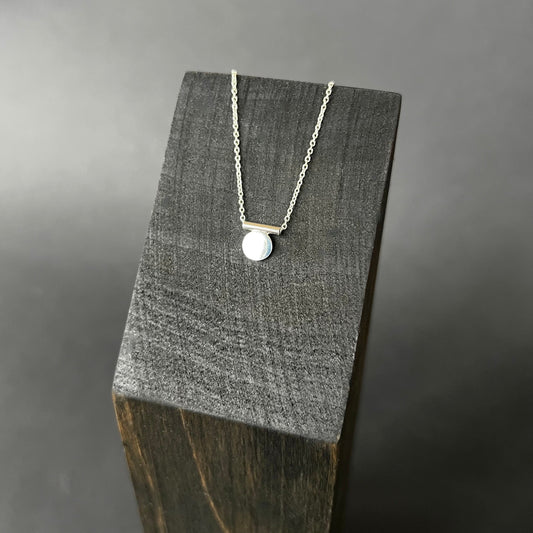 circle tube pendant necklace